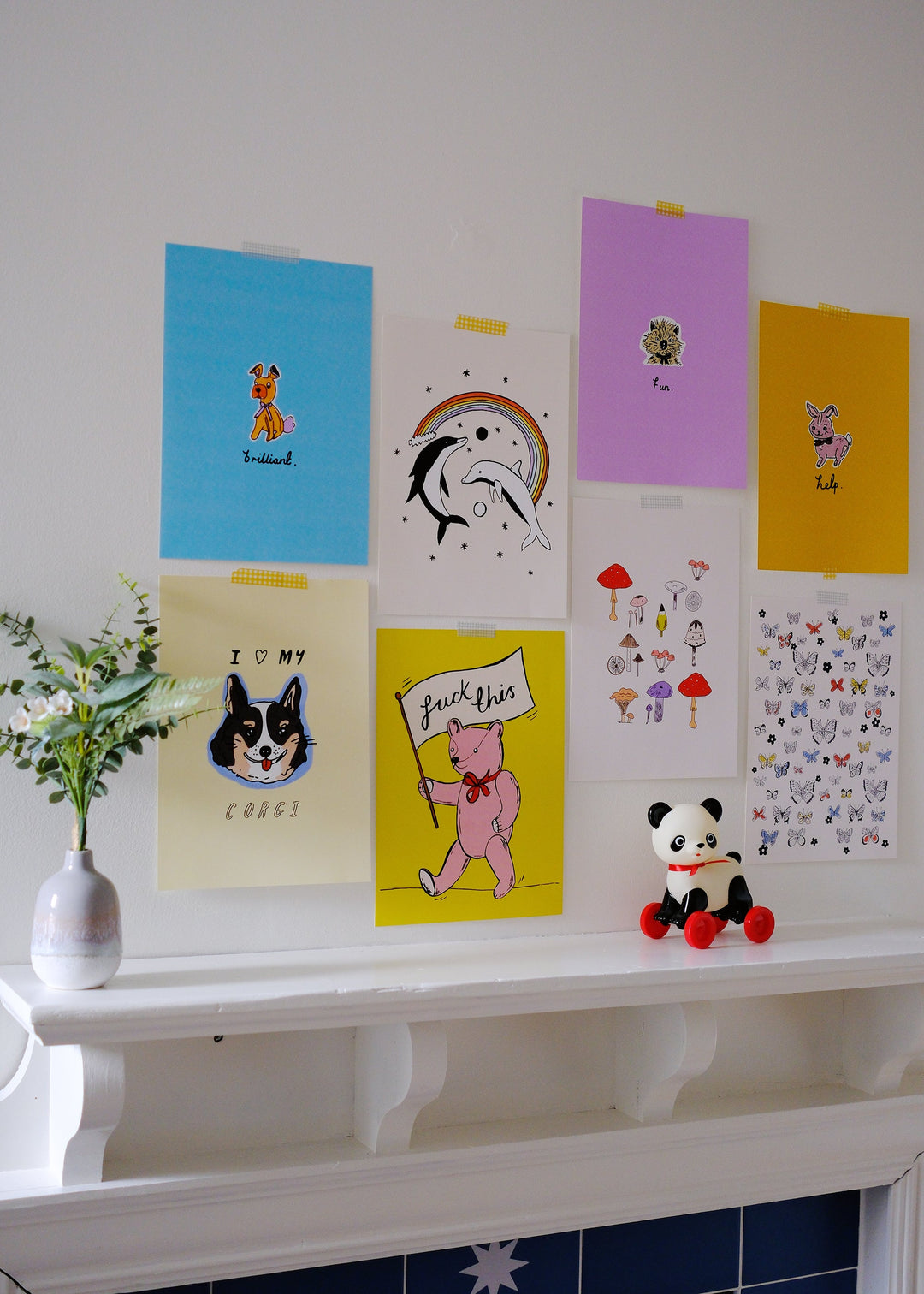 illustrated art prints