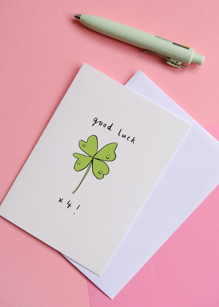 Good Luck Clover Card